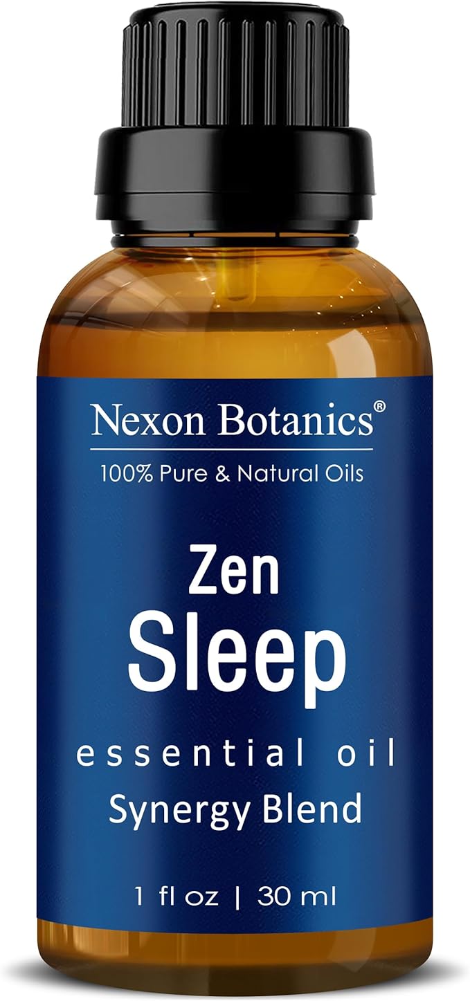 Zen Sleep Essential Oil Blend 30 ml - Lavender & Rosemary Relaxing Oil for Diffusers & Humidifiers - Calming Aromatherapy for Peaceful Sleep - Nexon Botanics