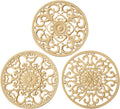 Extra Thick Silicone Trivet Mat for Hot Dishes, Hot Pots and Pans, Pot Holder, Hot Pad to Protect Your Table and Countertop, Kitchen Decor and Accessories,Beige,Set of 3