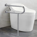 24" x 27.55" Toilet Support Rail Toilet Grab Bar, 304 Stainless Steel Shower Safety Handrail - Anti-Slip Bathroom Support Bar for Elderly, Disabled, Pregnant Women 1.25’Tube