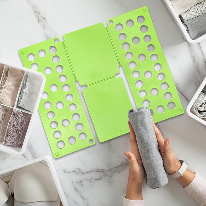 Clothes Folding Board, T-Shirt Folder, Fast Foldable Household Liner Sorter, Home Storage Tool, Laundry Sorter Helper Liner for Dorm Travel Hotel