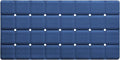 Webos Silicone Bath Mat with Suction Cups – Non-Slip Foldable Bathtub & Shower Mat, Durable & Quick-Dry Safety Tub Mat with Large Drain Holes for Families 28"x 14" Navy Blue