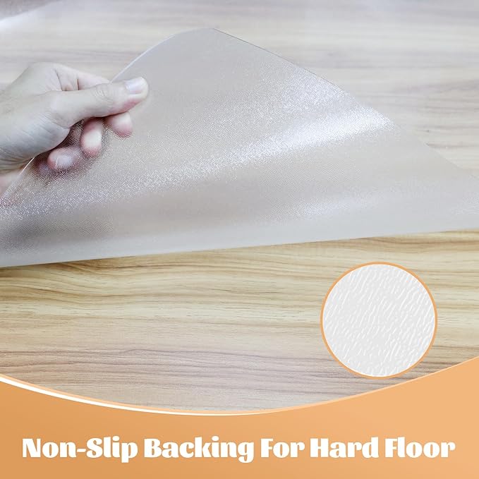 KMAT Office Chair Mat,Easy Glide Hard Wood Tile Floor Mats,Chair Mat for Home Office Rolling Chair,Heavy Duty Floor Protector -Anti-Slip-36 x48 Rectangle
