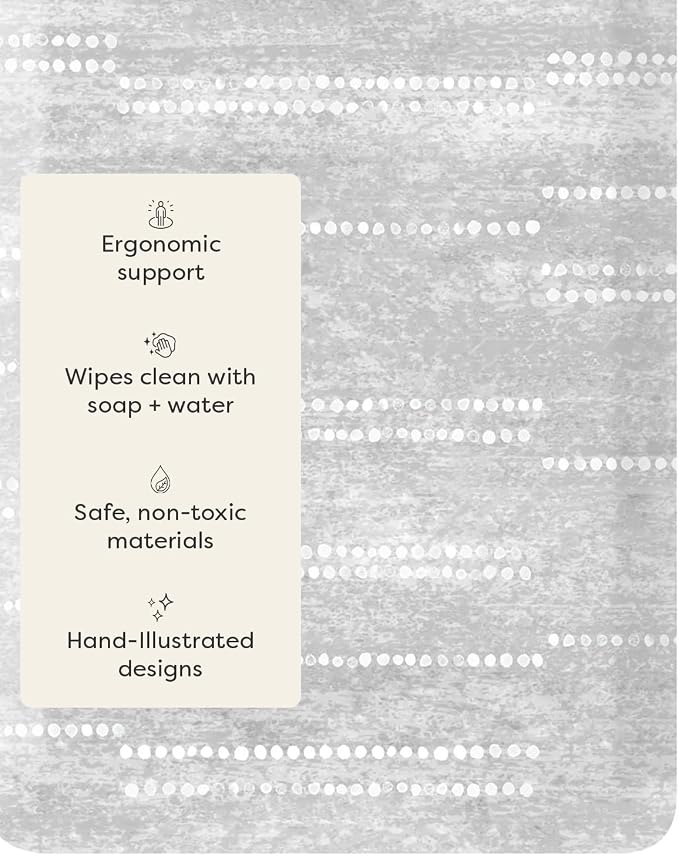 House of Noa Nama Standing Mat – Anti-Fatigue Kitchen Mats for Floor, Cushioned & Non-Slip Kitchen Comfort Mat for Standing, Thick Foam Anti-Fatigue Mat for Kitchen & Workspaces, Aspen Dove 30" x 72"