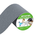 Yorwe Anti Slip Tape, High Traction, Strong Grip Abrasive, Not Easy Leaving Adhesive Residue, Indoor & Outdoor (6" Width x 190" Long, Gray)