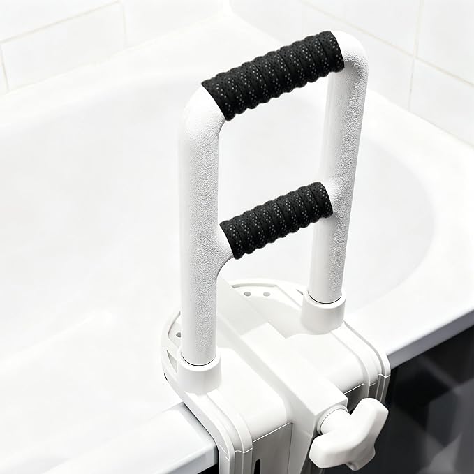 Grab Bars Non-Slip Tape for Bathtubs and Showers - Stainless Steel Bars Anti Slip Tape for Bathroom, Walls, Rail Handrail Covers for Seniors, Elderly, Handicap