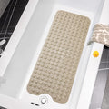 Bathtub Mats for Shower Tub Non-Slip Bath Mat 39 x 16 Inch Extra Long Shower Mat, Bath Tub Mat for Bathroom with Machine Washable, BPA Free for Kids (Brown)