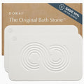 Dorai Home Stone Bath Mat Set - Premium Diatomaceous Earth Bath Floor Mats with Non-Slip Base, Fast-Drying Modern Shower Mat for Bathroom | Zen Sandstone, 2 Pack - 23.6"x15.4"