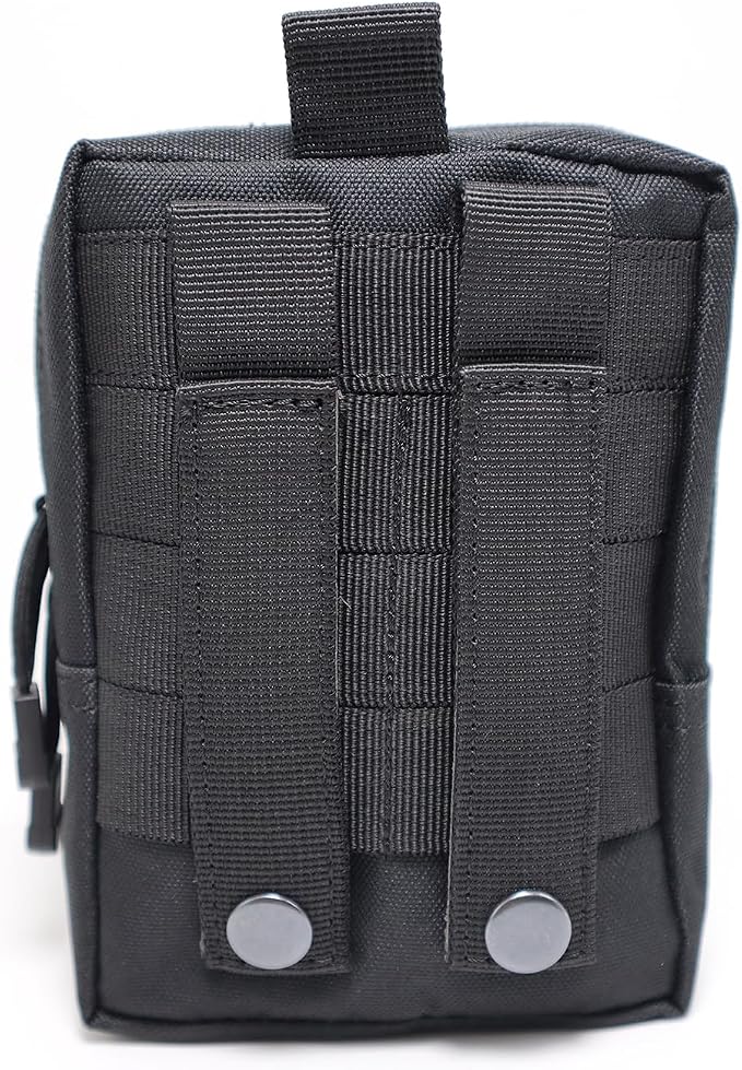 2 Pack Tactical Molle Pouches Small Molle Utility Pouch Small Tactical Accessory Bag Belt Pouches Vest Pouch Compact Water-Resistant EDC Pouch with Flag Patch