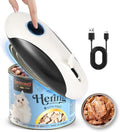 Rechargeable Electric Can Opener, Hands Free for seniors，Food Safe Automatic Can Opener with Smooth Edge,Easy to Use,Works with All Standard Cans (Black)