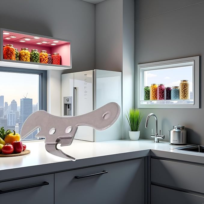2Pcs Silver One Size Stainless Steel Can Opener Manual Can Opener Multifunctional Kitchen Accessories, Manual Can Openers