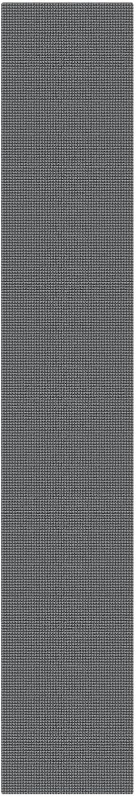 KOZYFLY Cotton 2x12 Runners Rugs for Hallway, Long Washable Runner Rug, Woven Non Slip Kitchen Runner, Braided Entryway Rug, Floor Carpet for Entry, Aisle, Hall, Grey/Dark Grey
