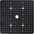 ZOESOE Square Shower Mat Non Slip: 27 x 27 Inches Large Shower Mats for Inside Shower, Soft TPE Shower Floor Mat with Suction Cups and Drain Holes, Machine Washable