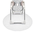 Nuby High Chair Waterproof Floor Mat - 50" Clear Circle Kitchen Mat - Protects Floor from Spills and Messes