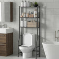 Livilord 3-Tier Over The Toilet Storage Rack, Space Saver Metal Bathroom Shelves, Freestanding Over Toilet Bathroom Organizer for Bathroom/Living Room (Black)