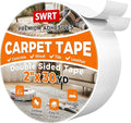 SWRT Carpet Tape Double Sided, 2 Inch x 30 Yards – Carpet Adhesive for Hardwood Floors, Heavy Duty Anti Slip Rug Grip Tape, Works as Rug Grippers, Residue Free, Wood Safe, Easy Removal for Tile
