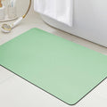ACCUMTEK Non Slip Bath Mat, Thin Bathroom Rugs Fit Under Door, Quick Dry Bath Mats, Machine Washable Bath Rugs for Bathroom, Bathtub & Kitchen, Bathtub, Sage Green/Solid/24 x17