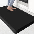 KitchenClouds Kitchen Mat Cushioned Anti Fatigue Rug 22"x36" Water Resistant, Non Slip, Standing and Comfort Desk/Floor Mats for House Sink Office (Black,0.8inch)