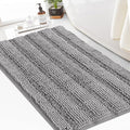 Turquoize Chenille Bath Rugs Shaggy Bathroom Rugs Non Slip Bath Rugs for Bathroom 24 x 36 Dove Bath Rug Extra Soft and Absorbent Area Rug, 24"x 36", Dove