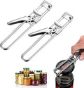 Adjustable Stainless Steel Jar Opener, Multifunctional Manual Bottle Opener and Can Opener, Jar Lid Gripper Tool for Easy Opening, Kitchen Accessories for Seniors and Weak Hands (2)