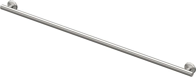 Gatco 859A Latitude II Grab Bar, 54 Inch, Satin Nickel/Wall Mounted Stainless Steel 54 Inch Safety Grab Bar for Bathroom