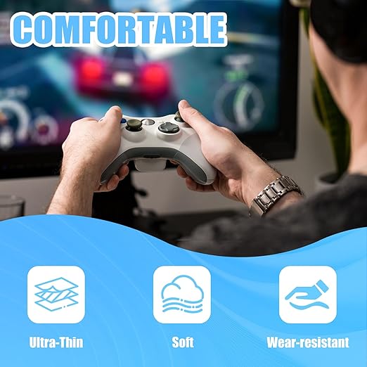 Yorwe Rubber Grip Tape, Ultra-Thin Strong Adhesive Anti-Slip Waterproof Heat Resistant Wear-Resistant Cushion Pad, Making Handles or Contact Surfaces Safer, with Grip and Comfort (Clear, 1In x 10Ft)