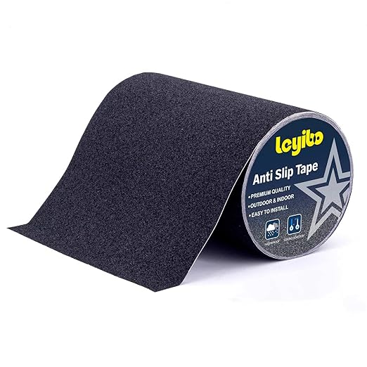 Anti Slip Traction Tape, 9 Inch x 35 Ft Non Slip Grip Tape for Skateboard, Waterproof Anti Skid Grit for Stair Step Outdoor/Indoor, High Traction Non Skid Abrasive Stair Tread