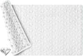 Non Slip Bathtub Mat for Bath Tub Shower - Natural Rubber Mat with 241 Suction Cups - Soft Bathroom Safety Mat - Unique Diamond Pattern - Fatigue Relief - Machine Washable - 16 × 28 Inch