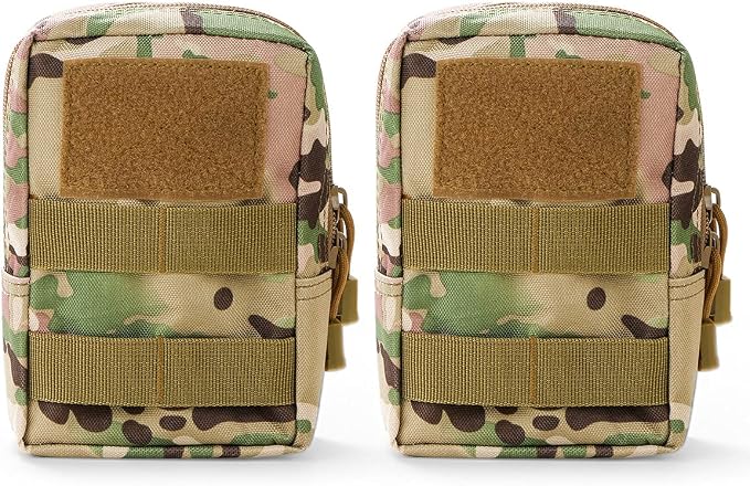 4-Pack Molle Pouch Tactical Molle Pouches Compact Utility EDC Waist Bag Pack