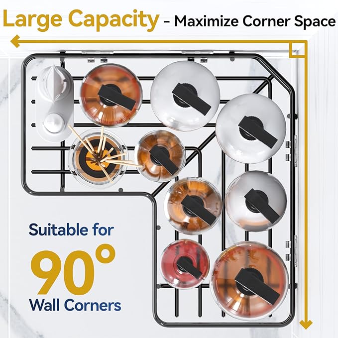 YASONIC Corner Shower Caddy Adhesive, 100% Rustproof Shower Organizer, No Drill Shower Shelf for Inside Shower, Wall-Mounted Shower Storage for Homes (2 Pack, Black)