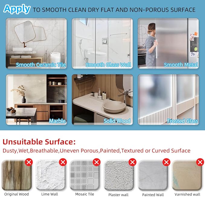 Onemake Suction Cup Shower Caddy, No Drilling Bathroom Organizer Shelf, Strong Vacuum Suction Holds Up to 22 lbs, Removable Shower Shelf for Tile Glass, Kitchen & Bathroom Storage Basket