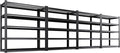 4-Pack Heavy Duty Garage Shelving for Garage, Warehouse & Workshop Storage Organization, 71" H x 46" W x 18" D Adjustable 5-Tier All Metal Wire Shelf for Tools, Storage Bins & Bulk Items