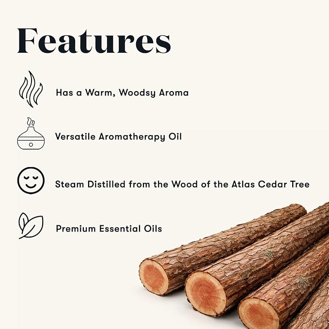 Young Living Cedarwood Essential Oil | 15 ml | Warm Woodsy Aroma for Diffusers, Massage & Aromatherapy | Atlas Cedarwood Oil | Seed to Seal Quality Botanical Oil