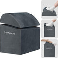 Foot Rest for Under Desk at Work - Non-Slip Foot Stool with 3 Adjustable Heights, Ergonomic Under Desk Footrest with Washable Cover for Leg Elevation, Desk, Home, Office, Car (Dark Grey)
