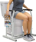Vive Toilet Safety Rail with Arms - 300LBS Support Frame with Handles for Seniors, Elderly, Handicap & Disabled - Grab Bar Handrail - Bathroom Riser Assistance Aid - Stand Alone Lifter to Help Stand