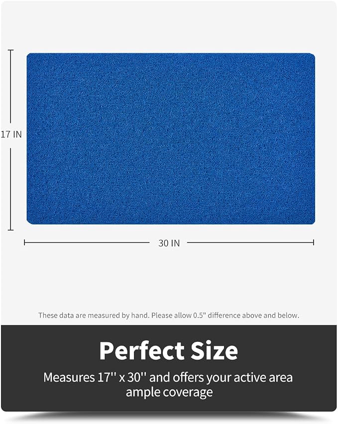 Non-Slip Bathtub Mat, 17x 30 Inch, Shower Mats for Bath Tub, PVC Loofah Bathroom Mats for Wet Areas, Quick Drying