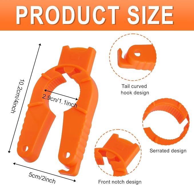 3 Pack Plastic Bottle Cap Opener, 3 in 1 Multi-Purpose Water Bottle Opener, Water Bottle Opener for Arthritic Hands or Home, Kitchen, Camping, and Outdoor Adventures, (Orange, Blue, White)