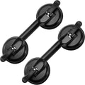 FCHO Glass Suction Cups Heavy Duty Aluminum Handle Holder Hooks to Lift Large Glass/Moving/Pad for Lifting/Dent Fixer (2 Pack)