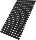 MBOSS Bath Tub Shower Mat Non Slip Bathtub Mats for Bathroom Shower Floor Mat Bath Mats for Shower Tub Anti Slip Shower Mat with Drain Hole and Large Suction Cups (Black, 27.5 X 15.7 Inch)