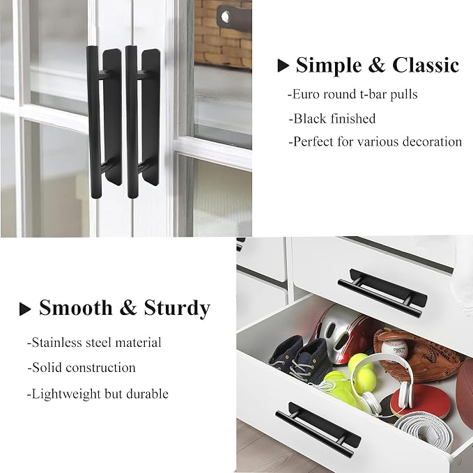 Self-Adhesive Shower Door Handle 6 Inch Black Matte，Glass Shower Door Handle，Widely Used in Bathroom Glass Doors, Wooden Doors, etc.