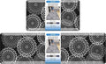 LuxStep Kitchen Mats for Floor,0.47 inch Thicker Cushioned Rug Anti-Fatigue Mats for Kitchen Decor Accessories,Waterproof Non-Slip Mats and Rugs Set for Office,Laundry 17.3"×29"+17.3"×60",Black