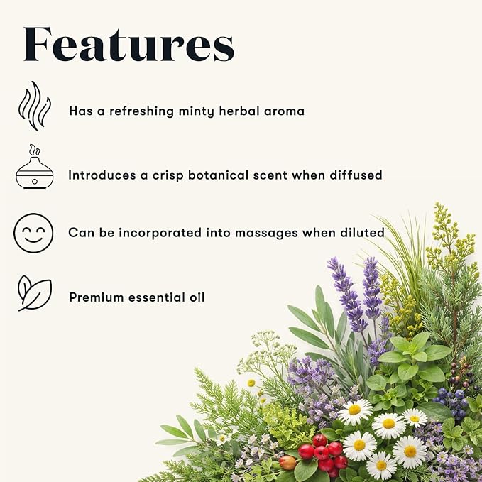 Young Living Cool Azul Essential Oil Blend | 15 ml | Cooling Minty Herbal Aroma for Diffusers, Massage & Aromatherapy | Wintergreen, Peppermint & Sage Botanical Blend | Seed to Seal Quality