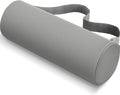 Lumbar Roll Support Pillow for Office Chair, Car, Gaming Chair, Memory Foam Back Cushion with Washable Cover for Relieving Back Pain & Improving Posture, Large,Light Grey