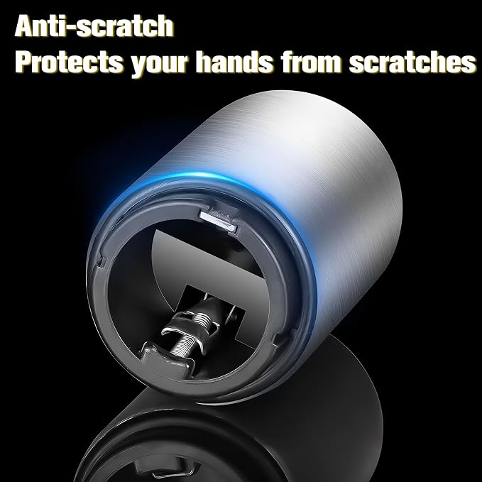 Magnetic Beer Bottle Opener with Automatic Cap Catcher, Ultra Premium Stainless Steel Soda & Beer Bottle Opener, Push & Pull Convenient Design Bar Accessory