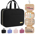 HOTOR Travel Toiletry Bag - Hanging Toiletry Bag for Women & Men, Makeup Bag/Big Comparment, Waterproof for Travel Accessories, Travel Essentials, Medium, Black