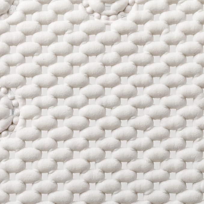 Duck Brand Clorox Cushioned Foam Bath Mat for Tubs, Non-Slip with Suction Cups, 17 Inches x 36 Inches, White (Pack of 4)