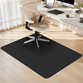 Sycoodeal Office Chair Mat for Hardwood Floor,Slip Resistant Floor Mat for Office Computer Gaming Chair,Heavy Duty Floor Protector for Rolling Chairs,Easy to Clean,Black(48"x55")