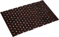 Bath Mat Bathroom Rugs Floor Wood Shower Bathtub Waterproof Non Slip Accessories 16x24 Inch Easy to Clean, Brown, 1 pc