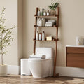 Over The Toilet Storage Shelf Wood, 3-Tier Above Toilet Organizer Rack, Freestanding Above Toilet Shelf for Bathroom, Laundry, Space Saver, Walnut Color.
