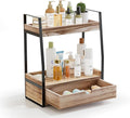 Boulphia 2-Tier Bathroom Organizer Countertop, Bathroom Sink Organizer Countertop, Vanity, Counter Shelf, Brown