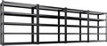 4-Pack Heavy Duty Garage Shelving for Large Storage & Garage Organization, 78"H x 46"W x 20"D 5-Tier Adjustable All Metal Wire Shelf for Tools, Storage Bins, Bulk Items, Warehouse & Workshop